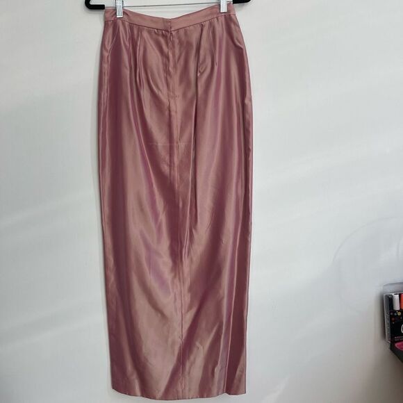 Michaelangelo Women's Pink Top Zip Up Sleeveless With Coat & Skirt Set Size 8 - Picture 12 of 15